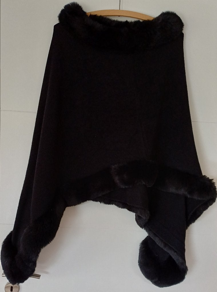 cape zwart, Kleding | Dames, Gelegenheidskleding, Ophalen, Gedragen, Maat 42/44 (L), Zwart