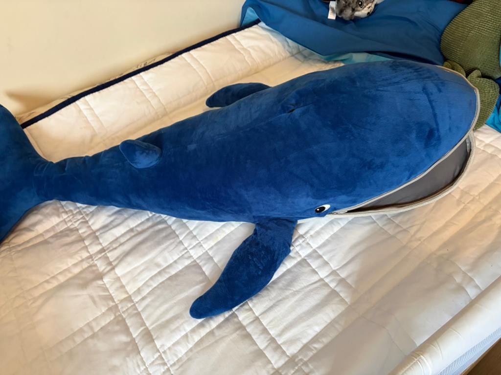 Grote walvis ikea knuffel, Ophalen, Nieuw, IKEA