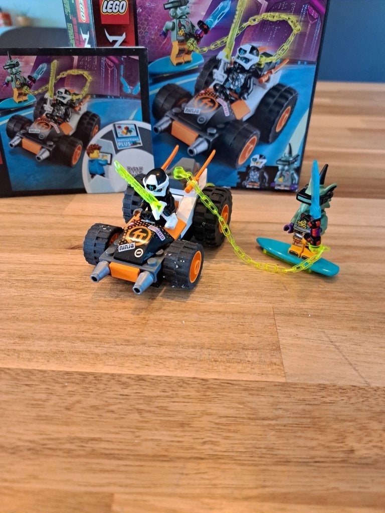 Lego Ninjago - cole’s speeder car, Lego, Ensemble complet, Comme neuf, Enlèvement