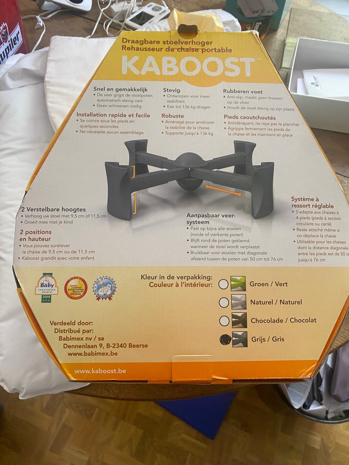 Kaboost rehausseur de chaise portable, Enlèvement, Utilisé
