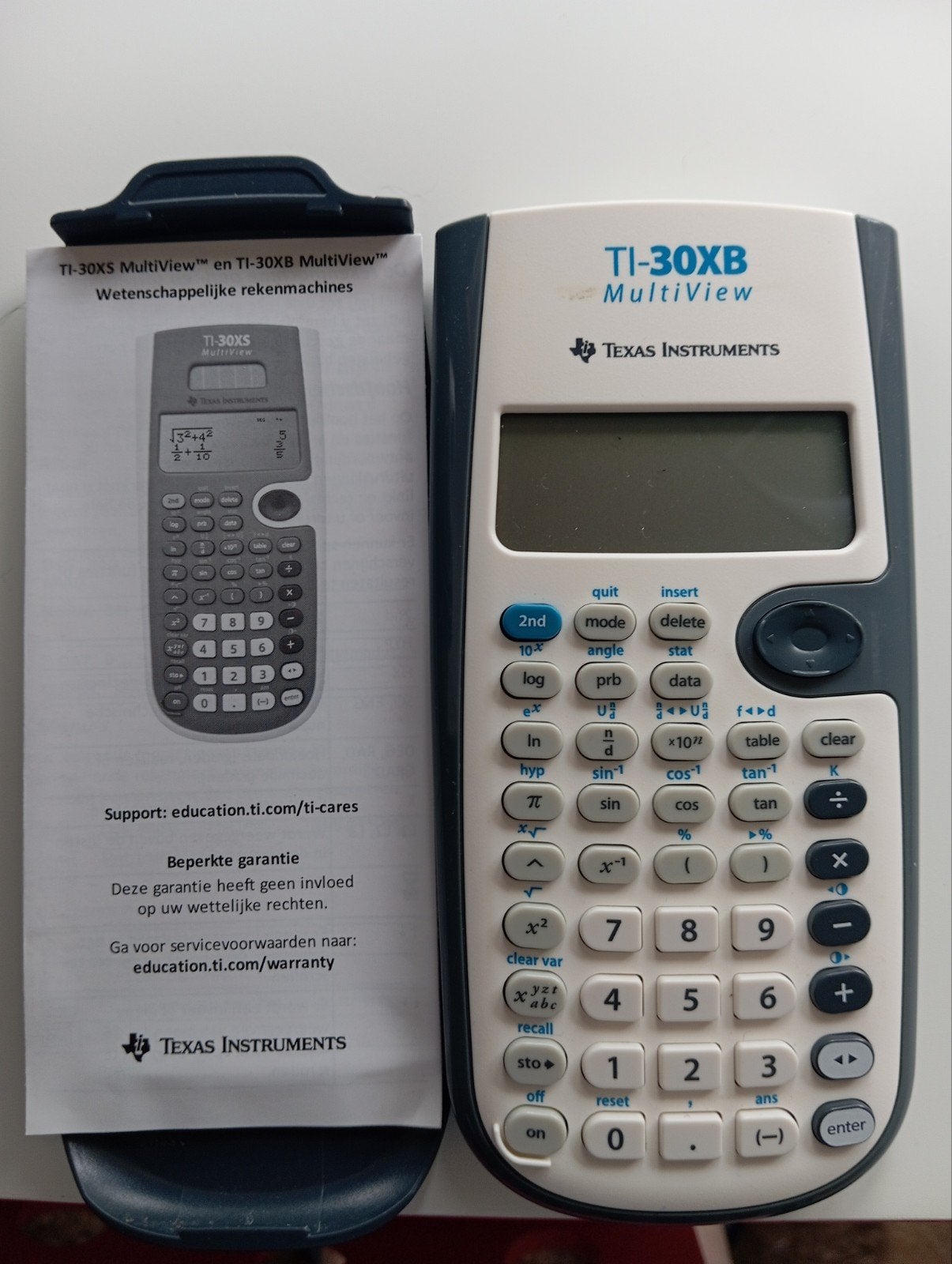 Rekenmachine TI-30XB, Divers, Enlèvement