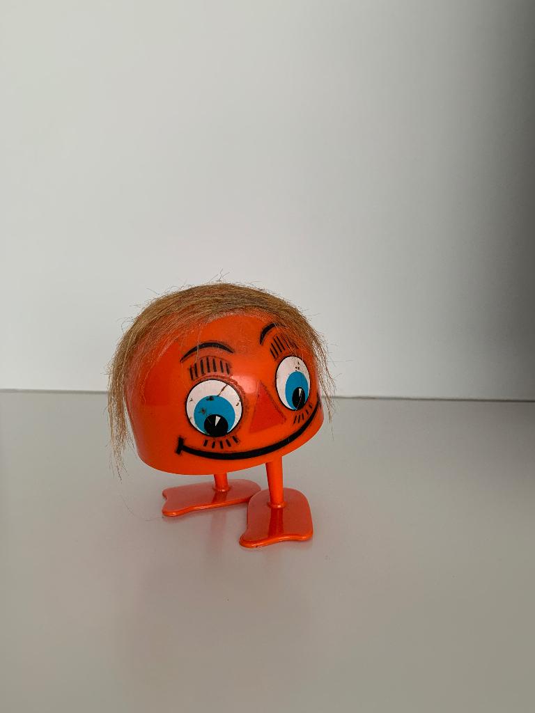 Vintage Retro Wiebelpop Springpop 1977 – Oranje Space Age, Verzamelen, Ophalen of Verzenden, Overige typen