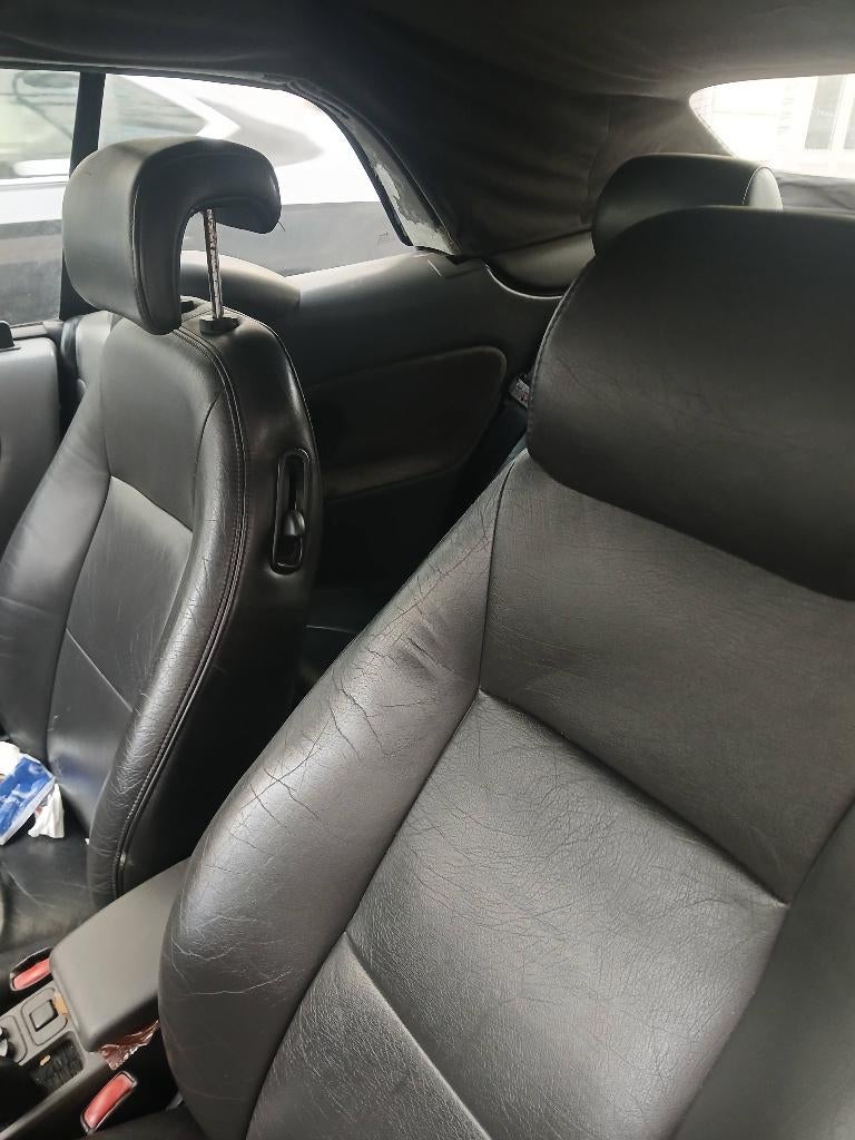 Saab 93 Cabrio, Auto's, Saab, Zwart, Cabriolet, Blauw, Leder
