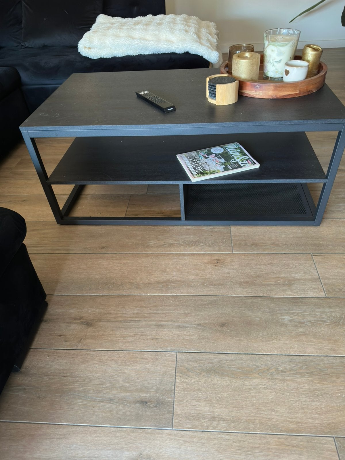 Te koop zwarte salontafel, Ophalen, Zo goed als nieuw