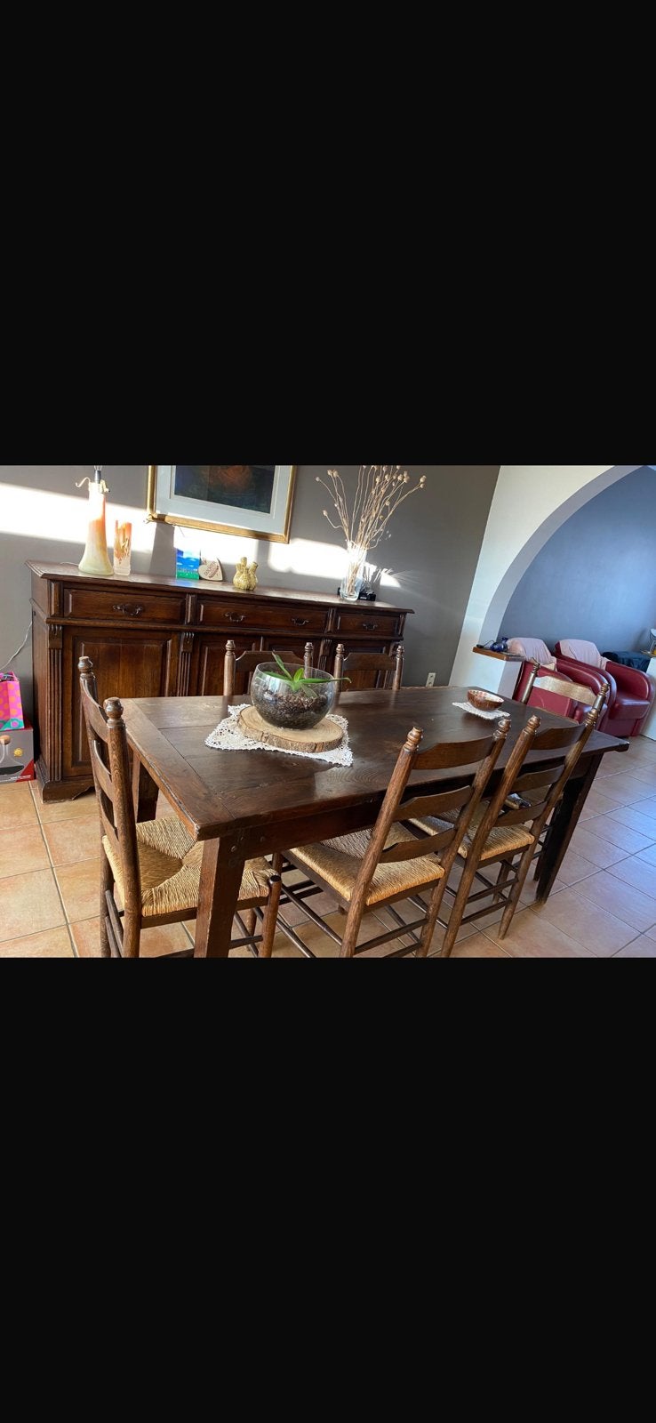 Table en chene massif + chaises, Articles professionnels, Enlèvement, Neuf, sans emballage, Mobilier