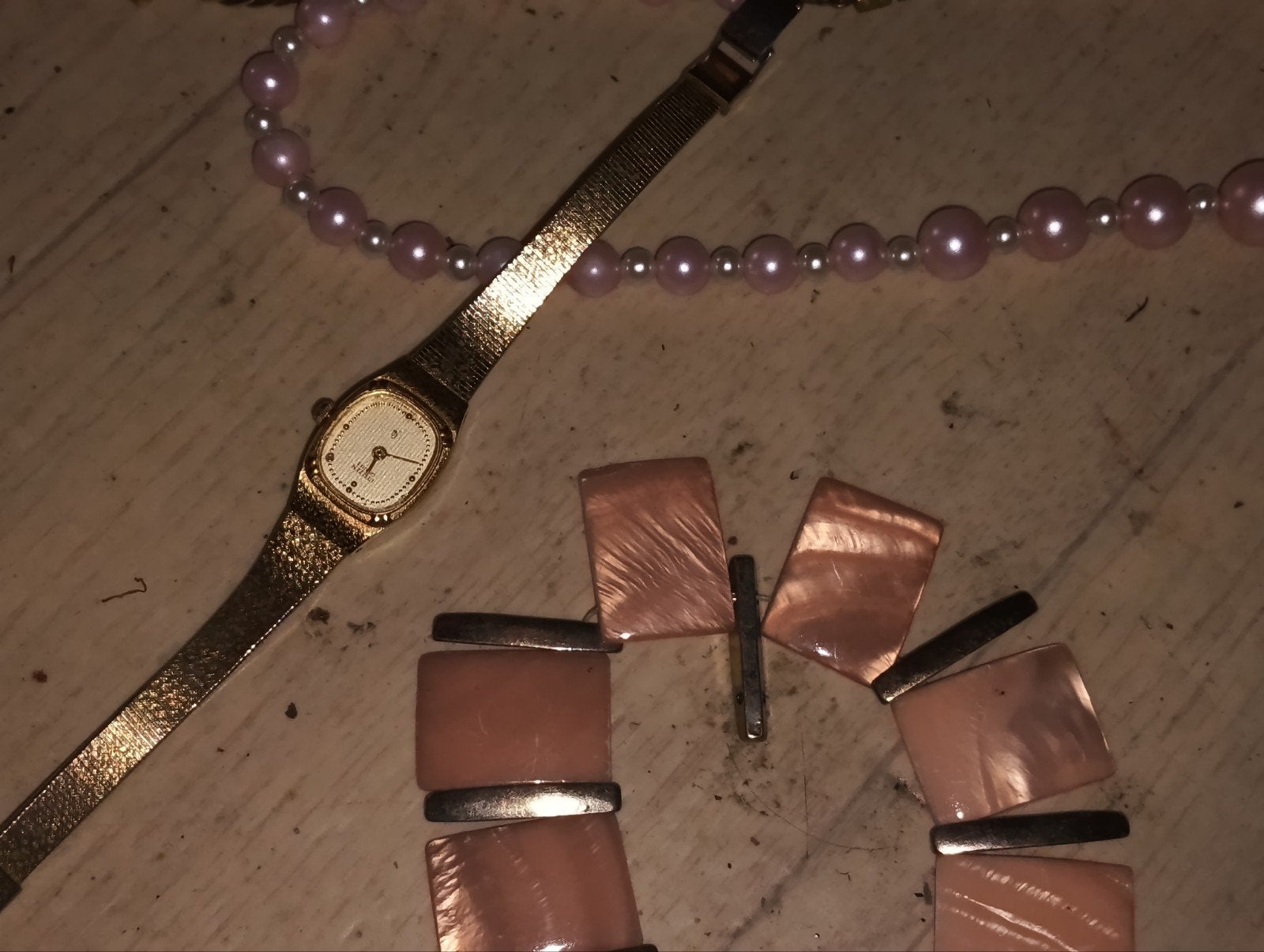Lotje juwelen met chiltzen horloge vintage gold plated, Ophalen of Verzenden