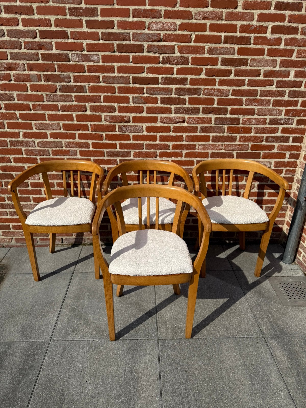 Vintage eetkamerstoelen – set van 4, Ophalen, Zo goed als nieuw, Vier