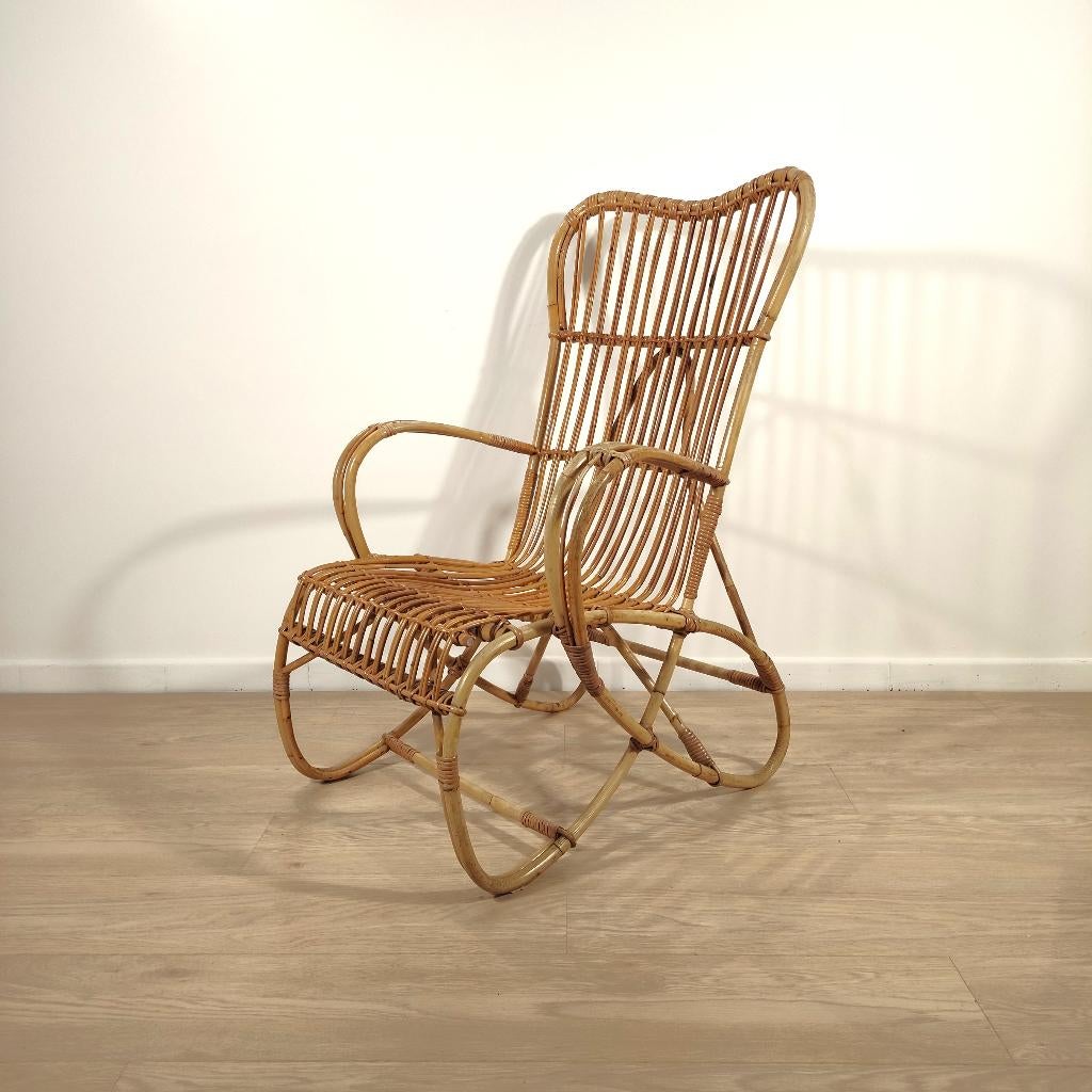 Vintage rotan stoel, Antiek en Kunst, Ophalen