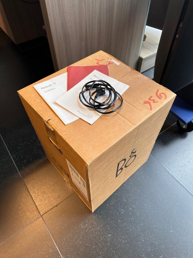 Bang & Olufsen Beolab 11 subwoofer +originele verpakking B&O, 150 watt of meer, Subwoofer, Info@bang-olufsen.dk, Ophalen of Verzenden