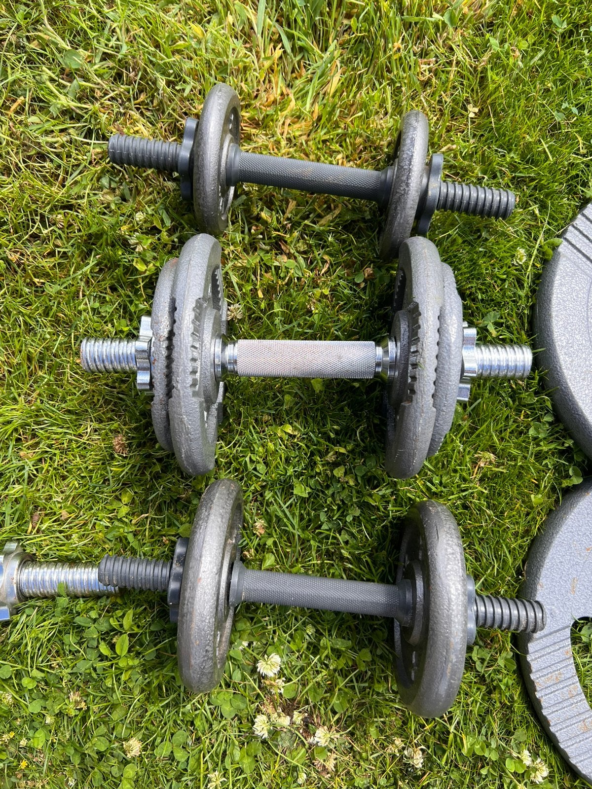 Set gewichten en dumbels, Ophalen, Gebruikt