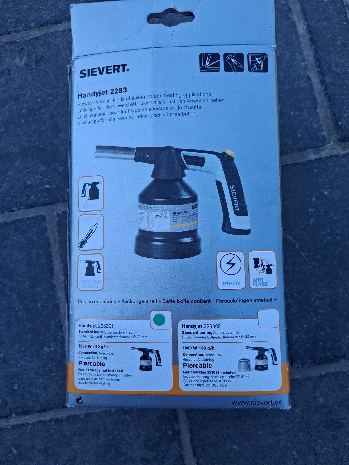 soldeerset Sievert, Enlèvement, Neuf, Autres types