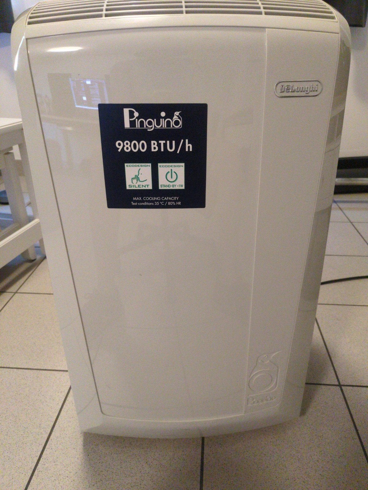 DeLonghi Pinguino PAC N87 Silent mobiele airco 9800 BTU, Elektronische apparatuur, Ophalen, Gebruikt, Timer, 3 snelheden of meer