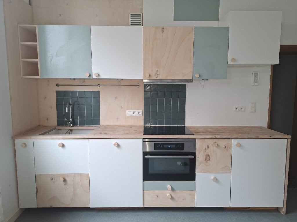 Volledige Ikea keuken uit 2019 incl toestellen, Ophalen, Gebruikt, Wit, Enkelwandige keuken