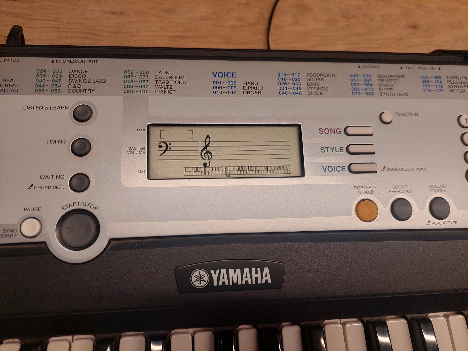 Yamaha keyboard zwart, Muziek en Instrumenten, Keyboards, Ophalen, Gebruikt, 61 toetsen, Yamaha