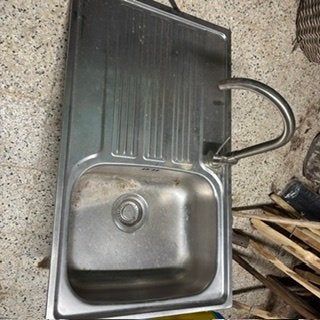 spoelbak met kraan, Ophalen, Gebruikt, 50 tot 100 cm, Minder dan 100 cm