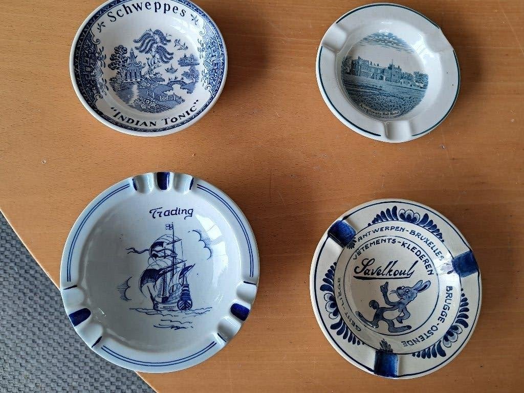 asbak Delfts blauw en andere items Delfs blauw, Ophalen of Verzenden
