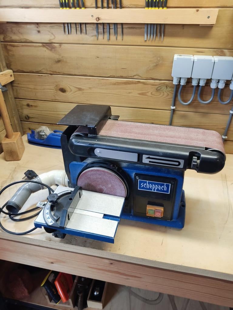 Bandschuurmachine Scheppach, Doe-het-zelf en Bouw, Ophalen, Bandschuurmachine