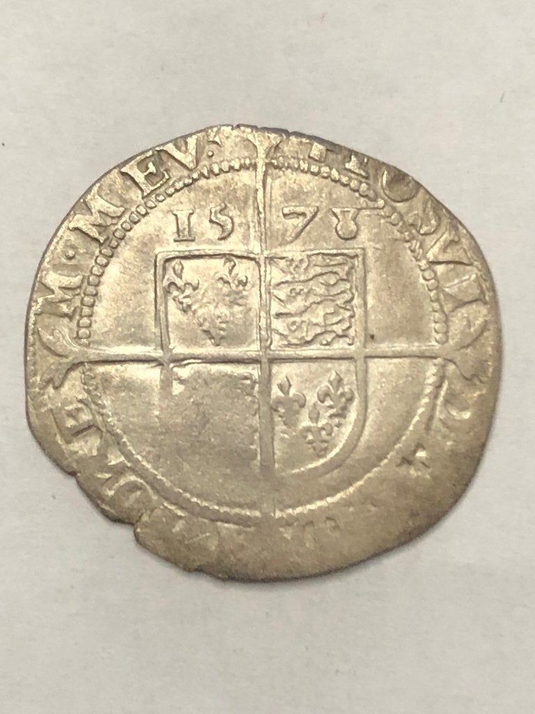Munt zilver Engeland sixpence Elisabeth I jaartal 1578   !!, Postzegels en Munten, Ophalen of Verzenden, Overige landen, Losse munt