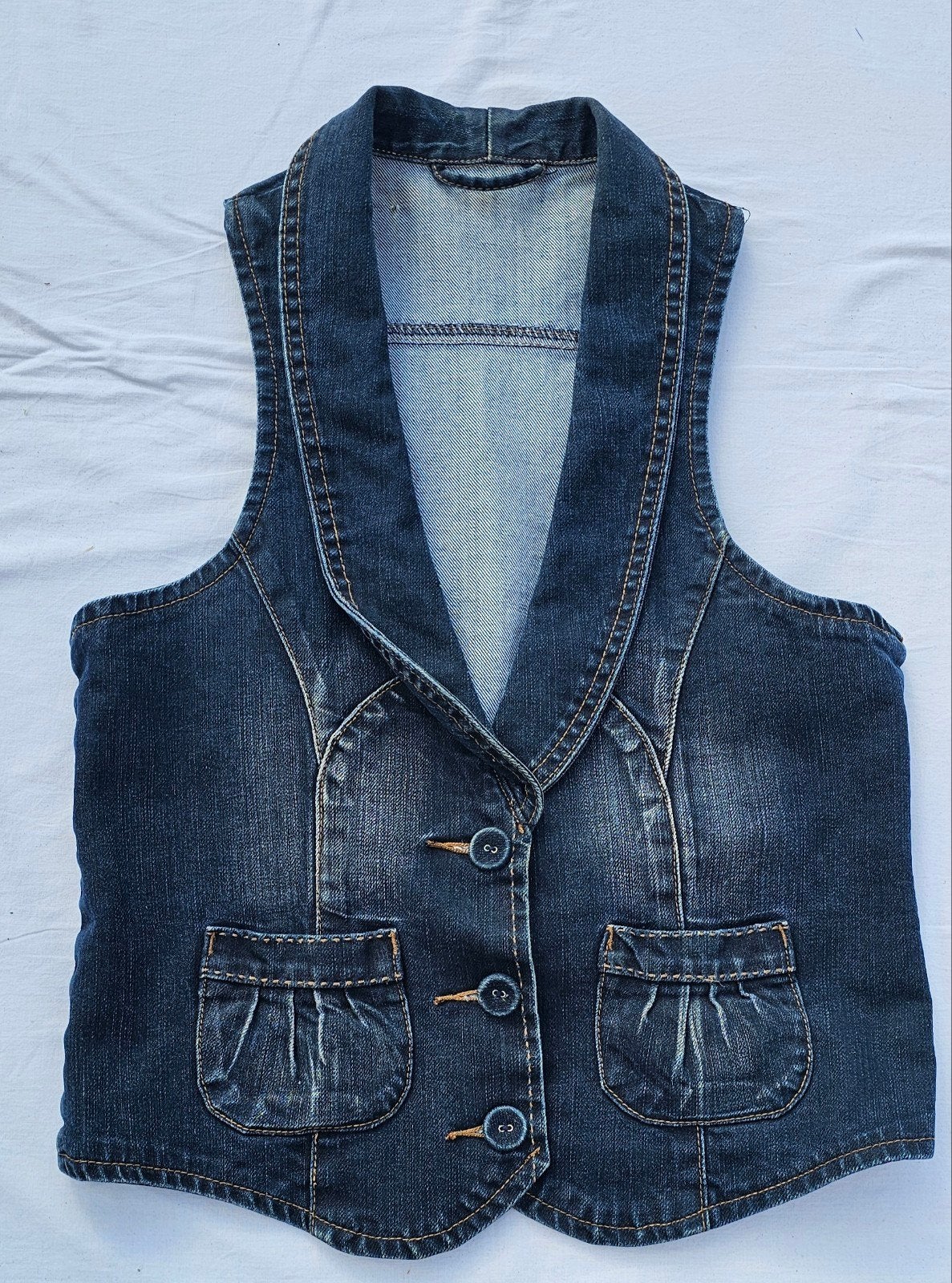GILET EN JEANS FEMMES NEUF, Kleding | Dames, Bodywarmers, Autre, Ophalen of Verzenden, Nieuw, Blauw