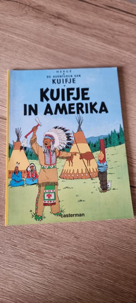 Strip Kuifje - Kuifje in Amerika, Eén stripboek, Ophalen of Verzenden, Zo goed als nieuw, Hergé (George Rémi)