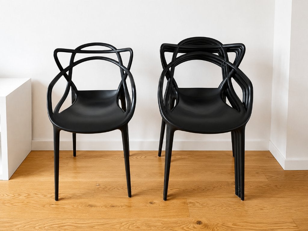 4 Chaises Kartell Masters, Maison & Meubles, Chaises, Enlèvement, Comme neuf, Noir, Quatre
