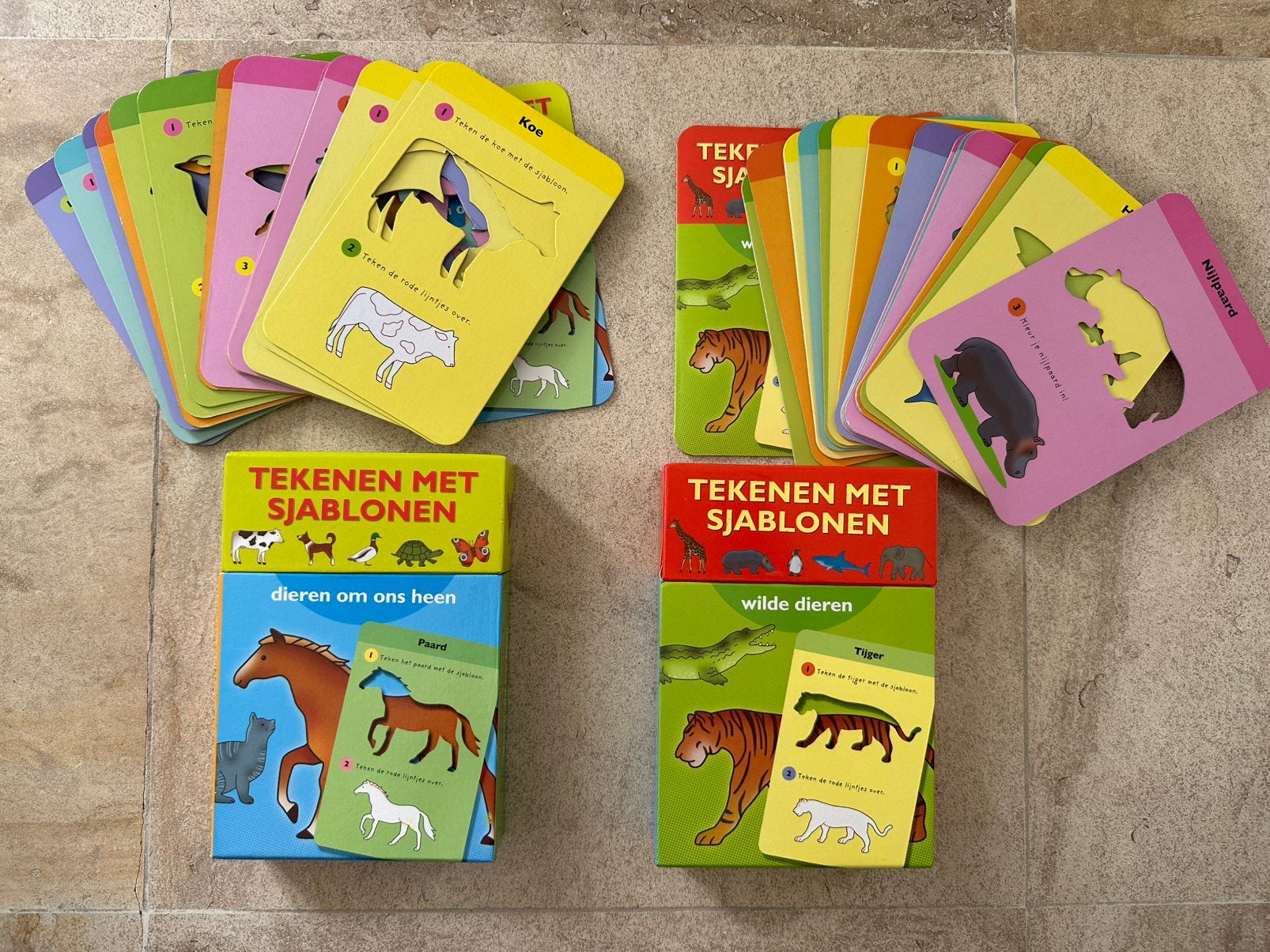 Deltas Tekenen met sjablonen: 2 sets, Ophalen, Gebruikt