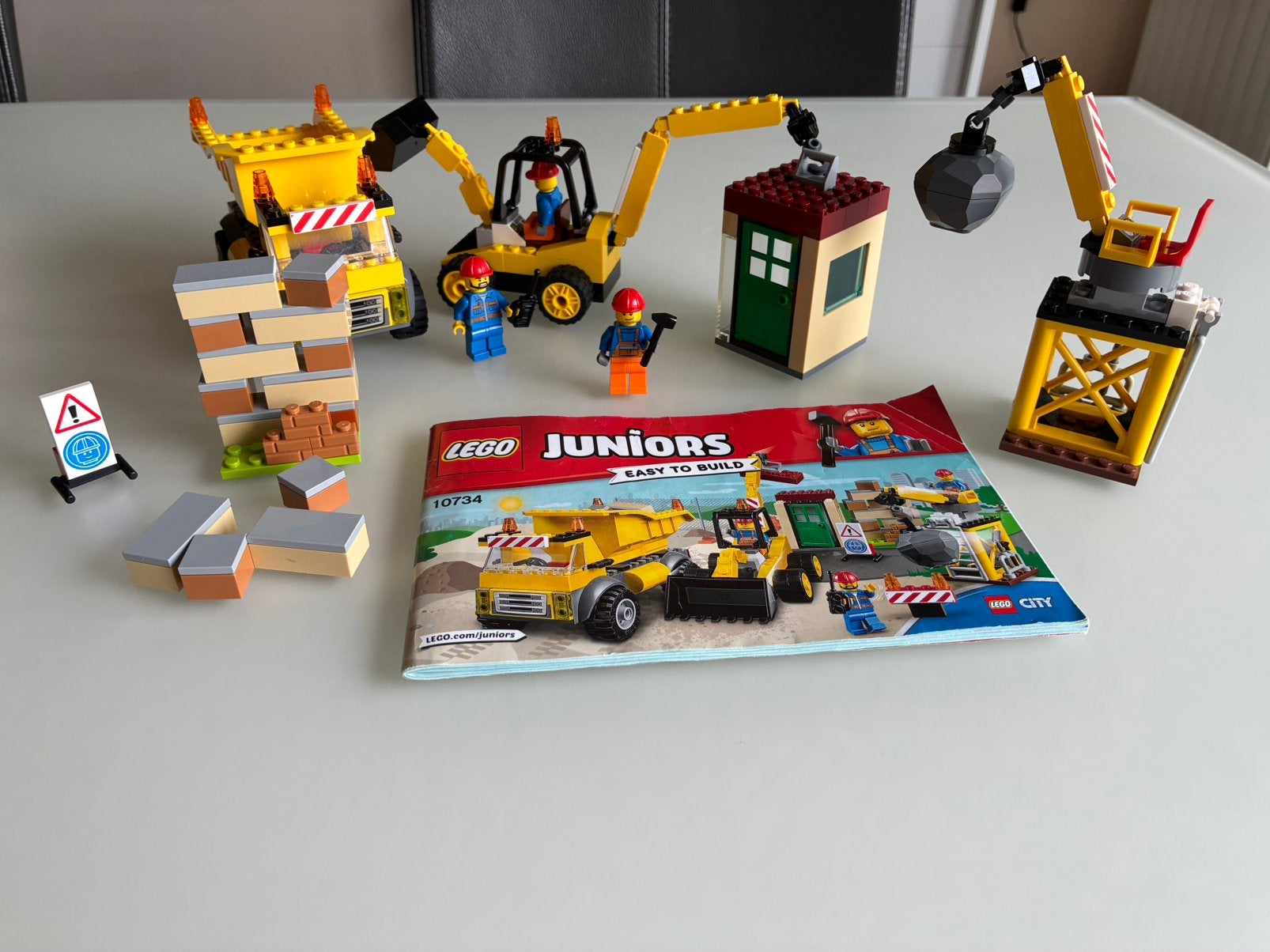 Lego Juniors 10734 bouwplaats - kraan, Compleet, Overige thema's, Lego, Ophalen of Verzenden