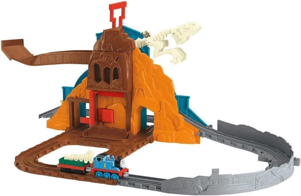 Thomas & Friends Take-n-Play Roaring Dino Run, Kinderen en Baby's, Ophalen of Verzenden, Zo goed als nieuw