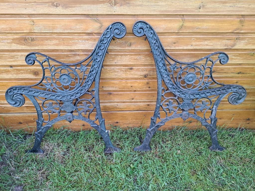Banc de jardin en fonte, Antiquités & Art, Enlèvement