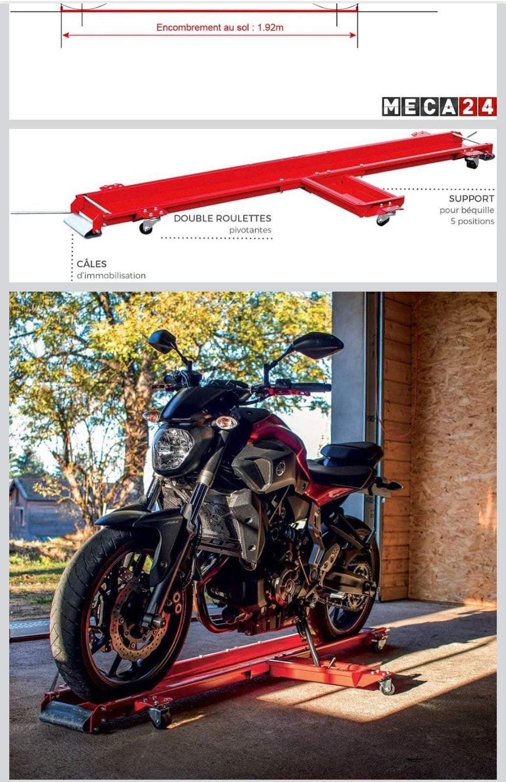 Range Moto Rotatif 360 Degré, 567 Kg, Motos, Enlèvement