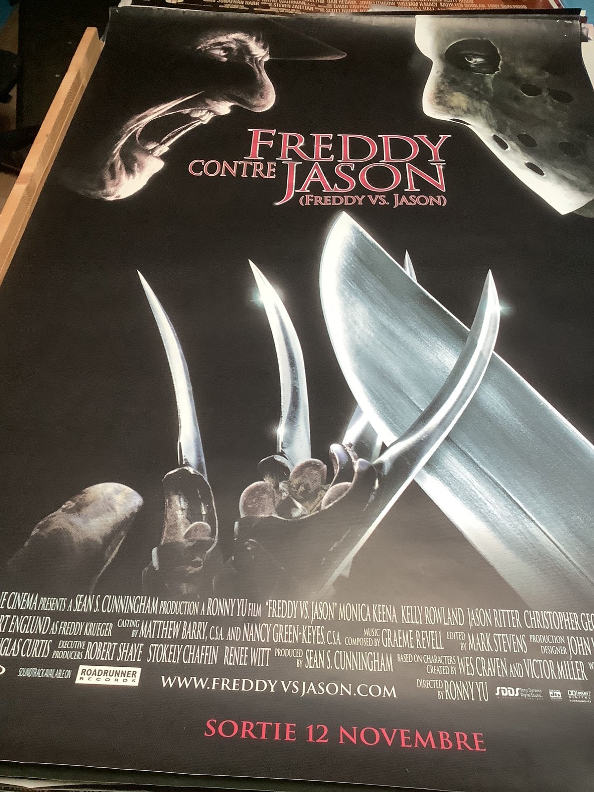 4 filmposters maat 120-160 cm, Ophalen of Verzenden, Zo goed als nieuw