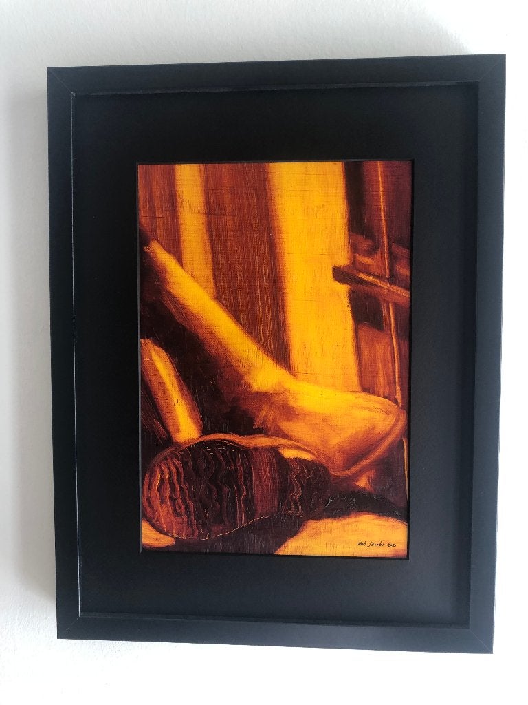 Ces bottes sont faites pour..., Antiquités & Art, Peinture à l'huile, Passe-partout, Enlèvement ou Envoi, Autres matériaux