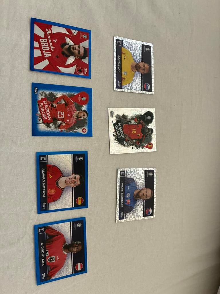 Ek 2024 Topps - “Topps” + Blauw, Ophalen of Verzenden, Zo goed als nieuw, Sticker