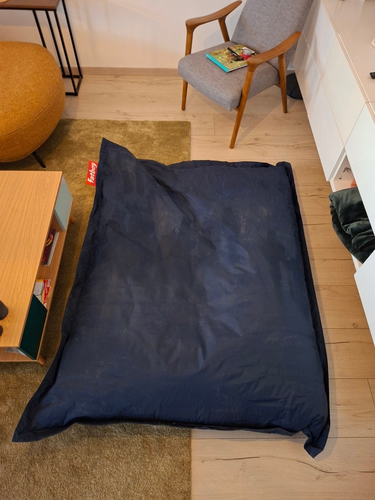 Fatboy blauw goede staat, Enlèvement, Utilisé, Bleu, Pouf