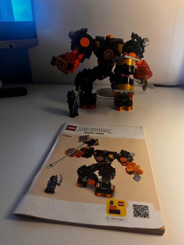71806 — LEGO NINJAGO Cole's Elemental Earth Mech, Ophalen, Lego, Compleet, Zo goed als nieuw