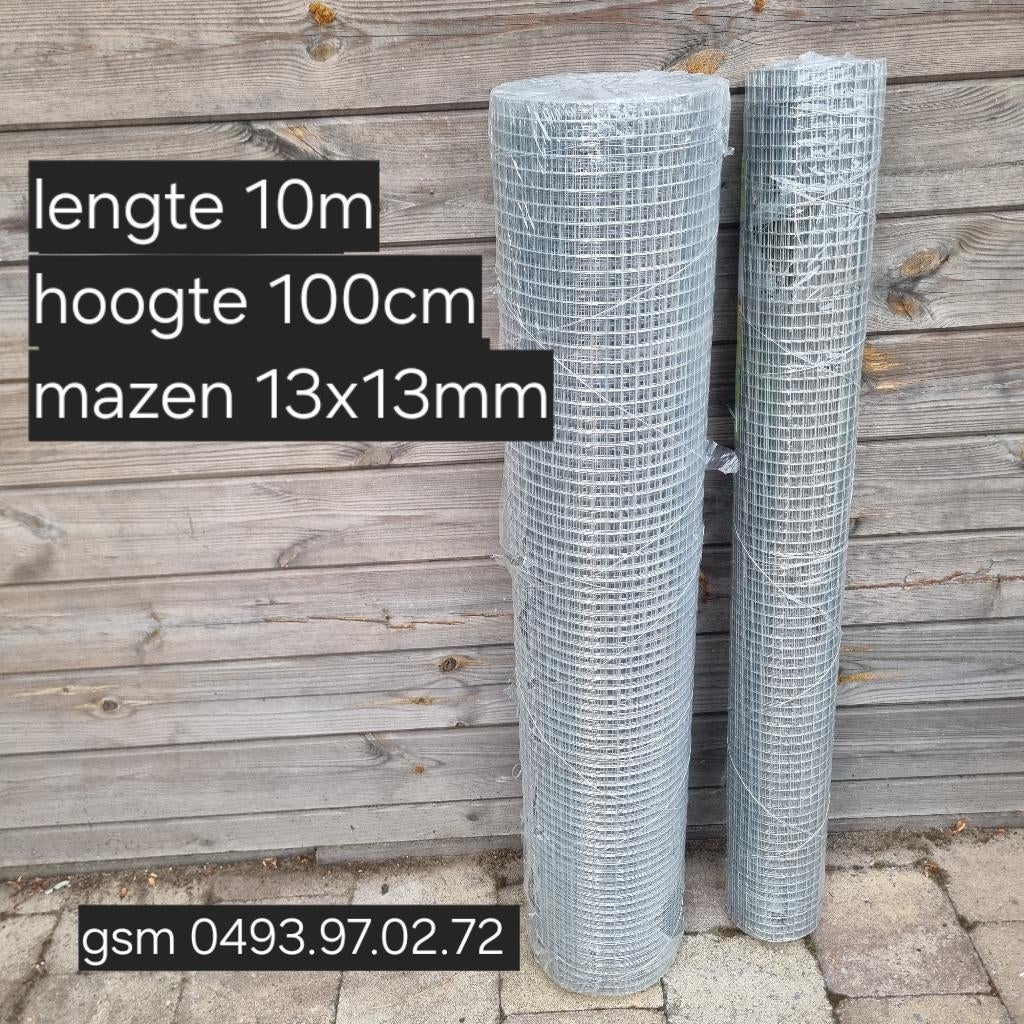 volieredraad nieuw op rol 100cm hoog rollen van 10 en 25m, Enlèvement, Neuf