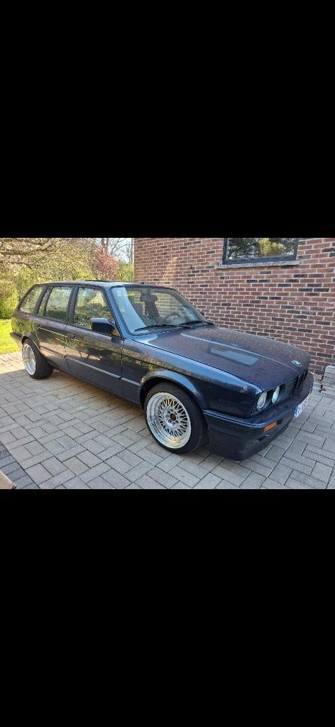 BMW E30 TOURING, Auto's, 100 kW, 4 deurs, Stof, Zwart