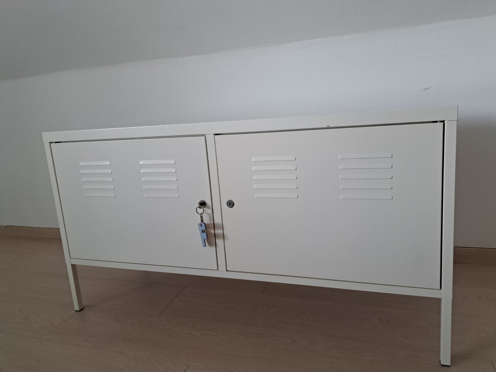 IKEA PS metalen kast wit – afsluitbaar – 119  40  63 cm, Huis en Inrichting, Kasten | Lockerkasten, Ophalen, Gebruikt