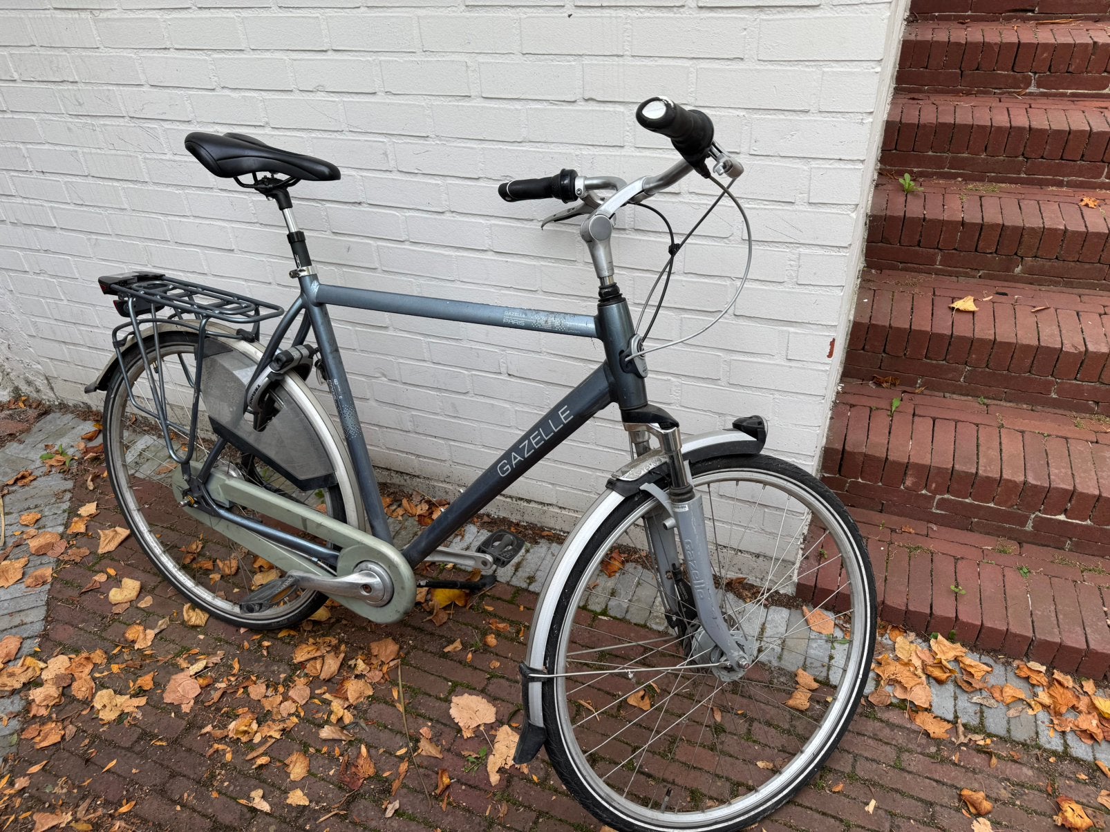 Herenfiets  Gazelle Paris C7+- 61 cm - Water Blue, Fietsen en Brommers, Ophalen, Gebruikt, Versnellingen, 61 tot 65 cm