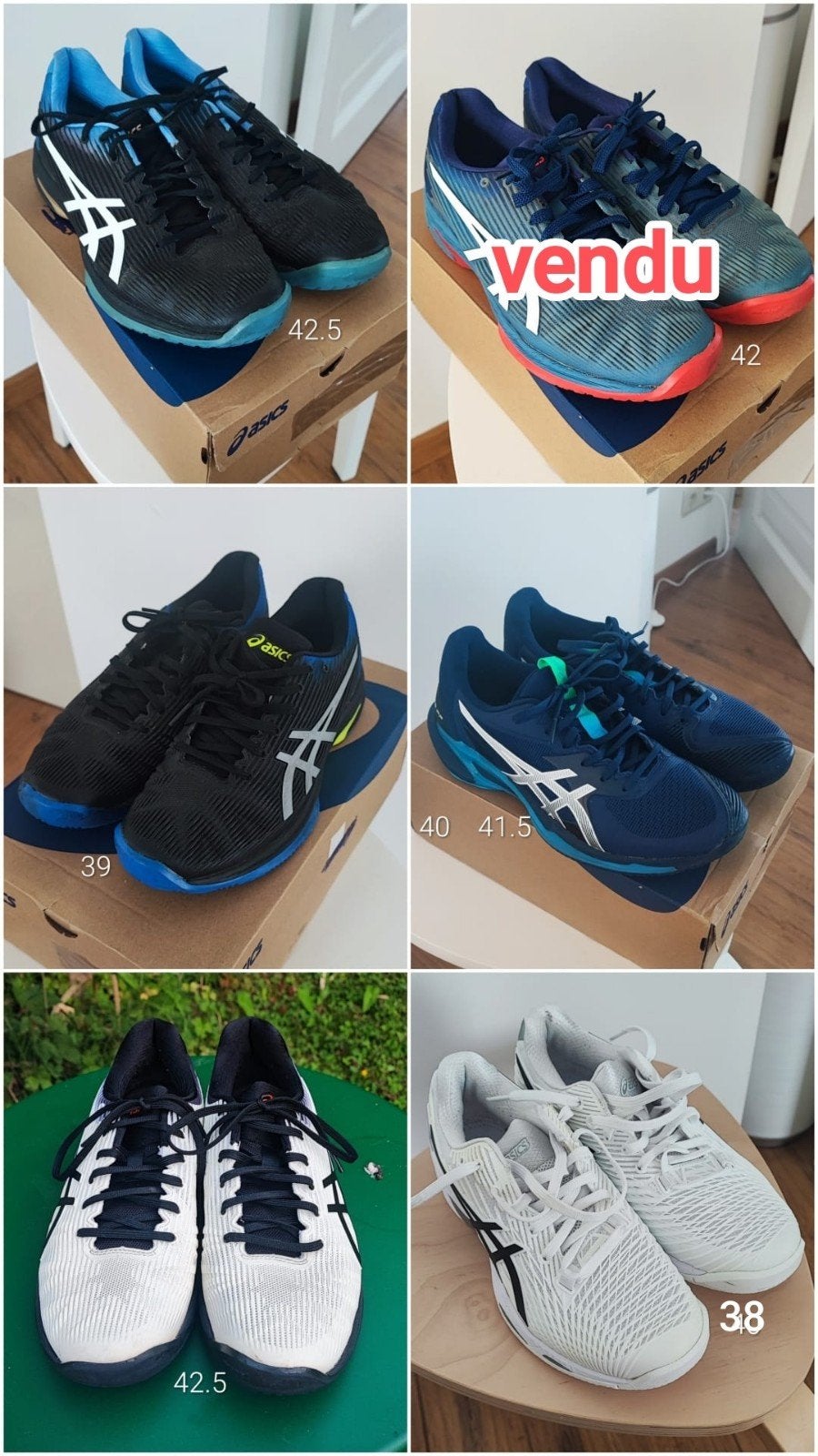 chaussure tennis pádel haut de gamme Asics solution speed FF, Enlèvement ou Envoi, Comme neuf, Chaussures