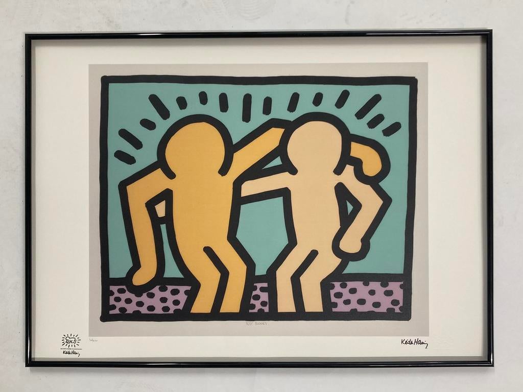 Keith Haring : lithographie grand format, Antiquités & Art, Art | Lithographies & Sérigraphies, Enlèvement ou Envoi