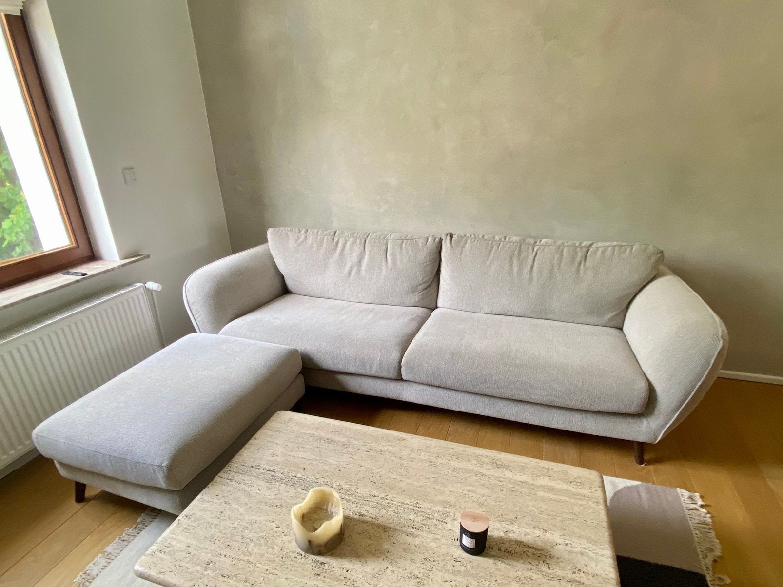 Canapé et repose-pieds marque Sits modèle Emma, Maison & Meubles, Enlèvement, Comme neuf