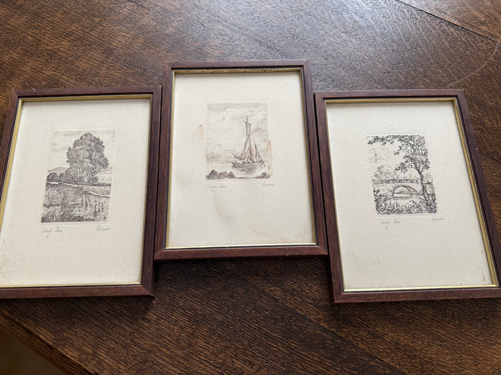 Set etsen van Herman Schroer, Antiek en Kunst, Kunst | Tekeningen en Fotografie, Ophalen of Verzenden, Ets