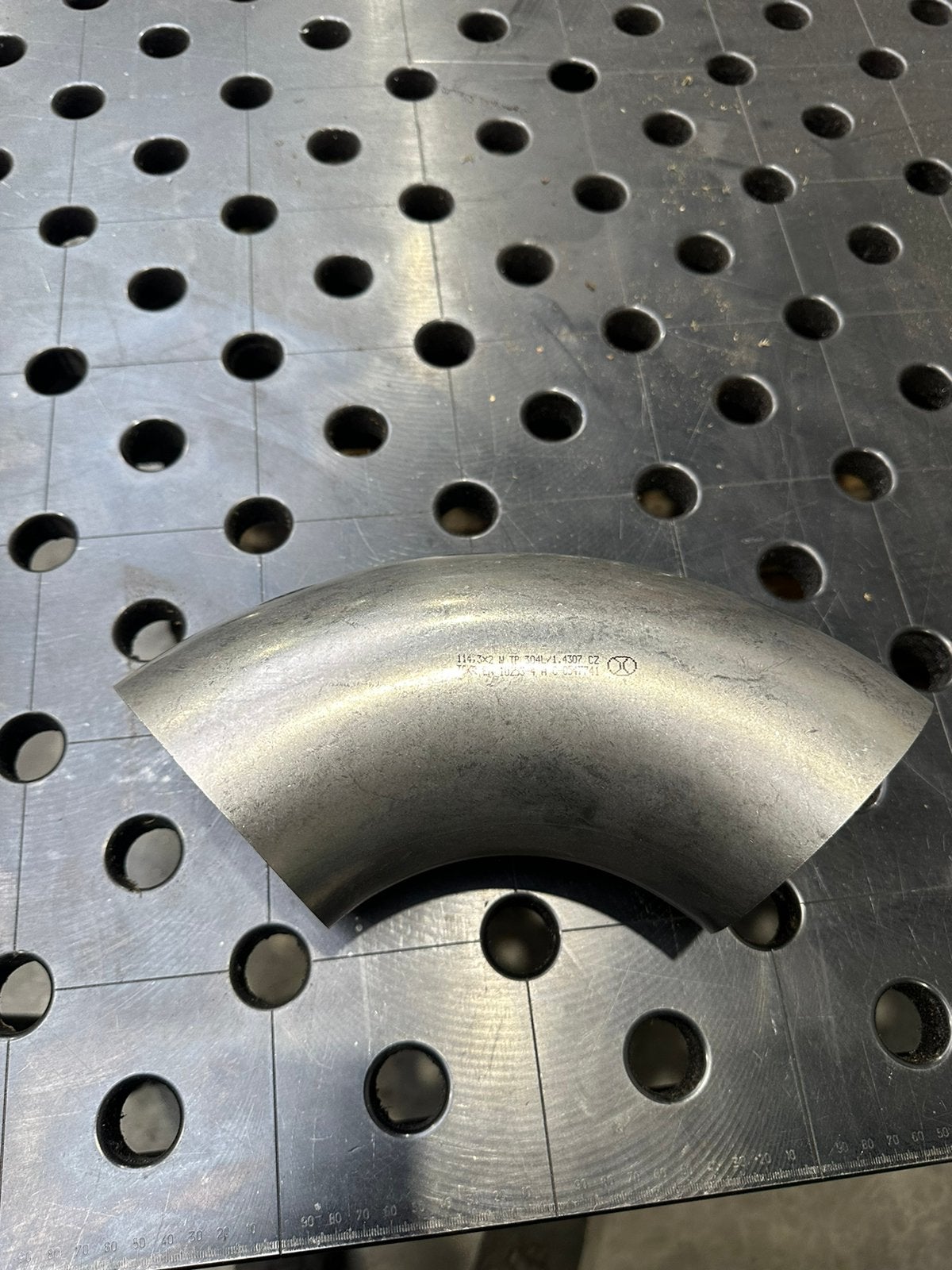 Inox lasbochten  114,3x2mm, Articles professionnels, Enlèvement