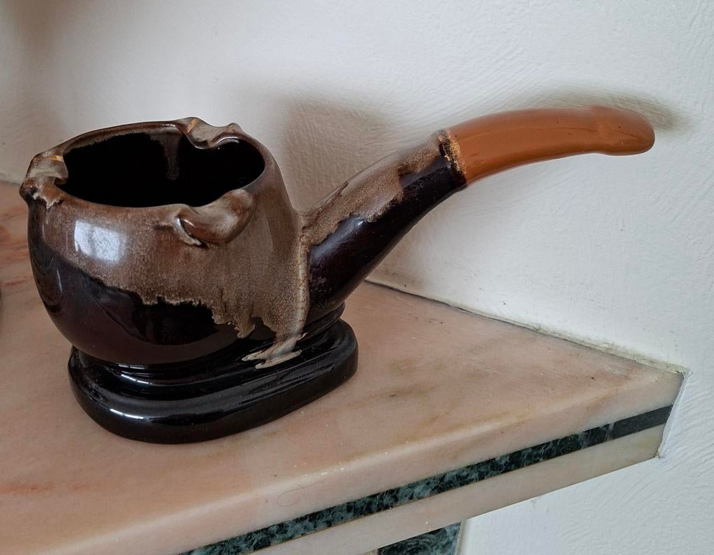RETRO ASBAK IN VORM VAN EEN PIJP, Verzamelen, Ophalen of Verzenden, Zo goed als nieuw, Asbak