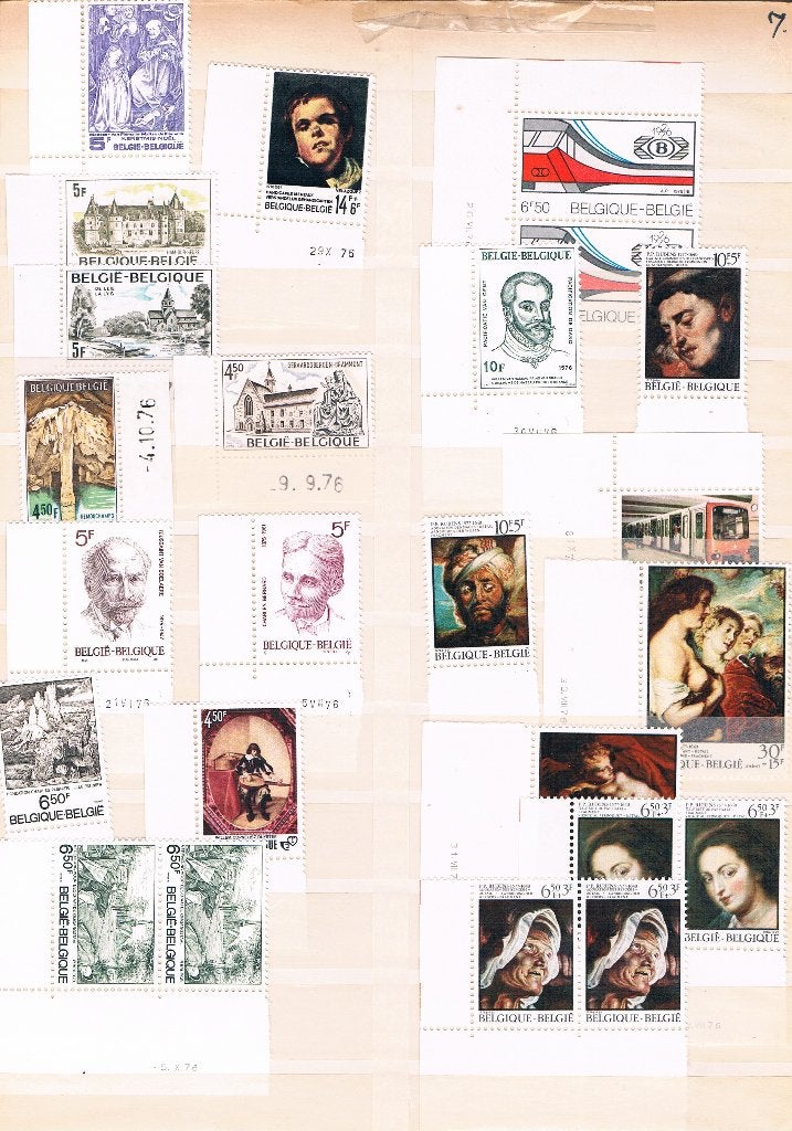 Timbres de 1976 en parfait état avec date d'impression, Neuf, Enlèvement ou Envoi, Non oblitéré, Gomme originale