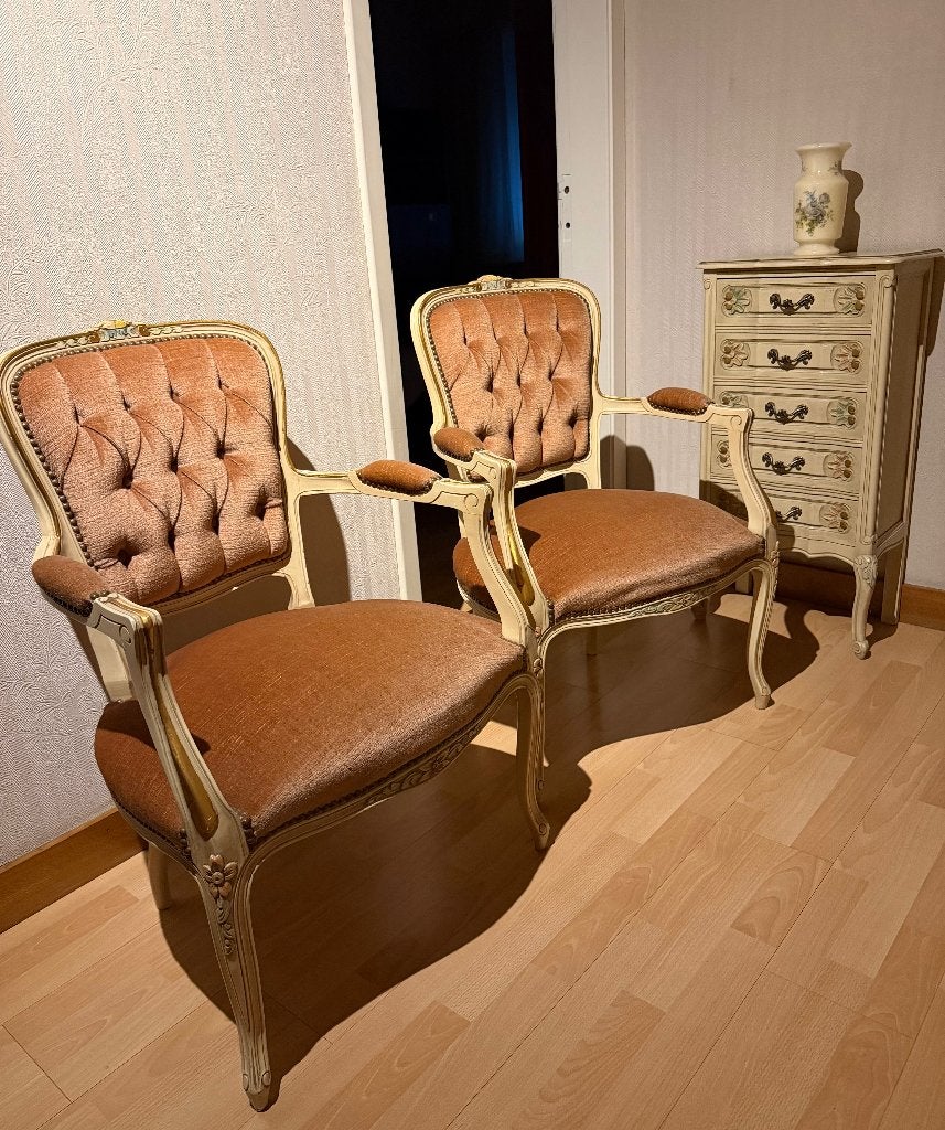 vintage stoel, Huis en Inrichting, Ophalen, Gebruikt, Twee, Vintage
