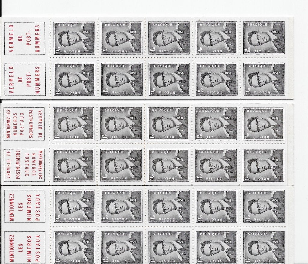 Belgie 3x postzegelboekje, Postzegels en Munten, Ophalen of Verzenden, Postfris, Postfris