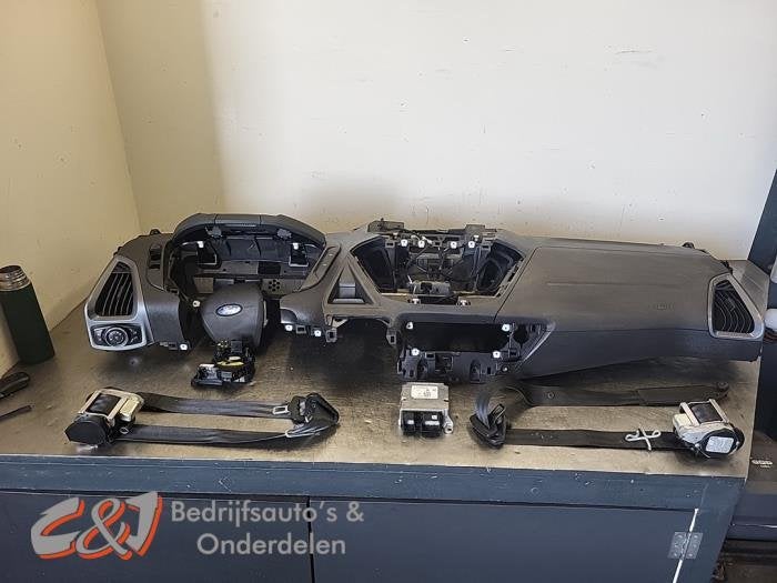 Airbag set + dashboard van een Ford Transit Custom, Gebruikt, -, -, Ophalen of Verzenden