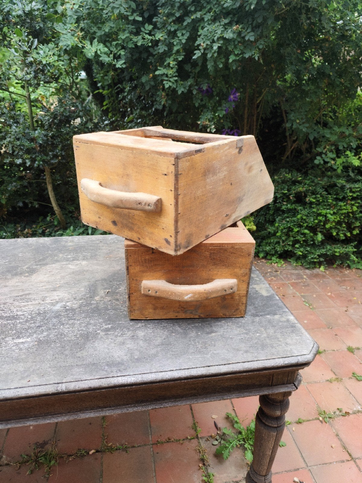 antieke houten graanscheppen, Antiek en Kunst, Ophalen